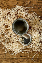Load image into Gallery viewer, Image of top view of tin of Extreme Disappointment showing lid removed and empty contents inside - tin is supplied empty.