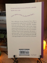 Load image into Gallery viewer, Image shows the back cover of the paperback Illustrate Your Own Alice's Adventures in Wonderland book.