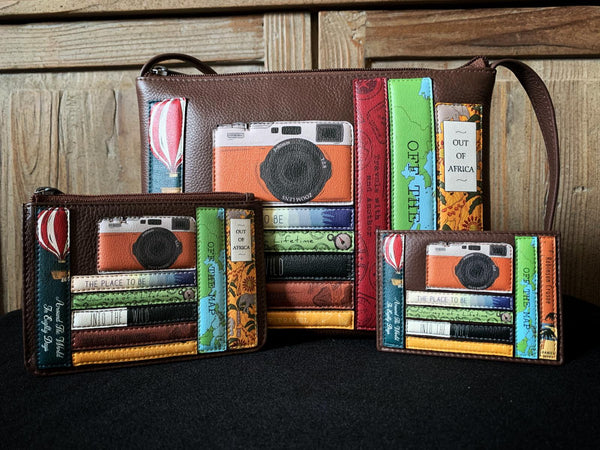 Image showing the Bookworm Travel Yoshi leather accessories