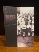 Load image into Gallery viewer, Image shows the paperback back cover of Ourselves Reflected Back poetry anthology by Flux Rotherham with blurb in pink text and black and white photograph of a Rotherham street party c. 1945.