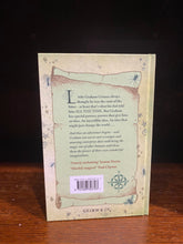 Load image into Gallery viewer, Image shows the back cover of the hardback book It’s Grimm Up North. The background is green with some illustrations by Chris Mould and the blurb text is written in dark green. 