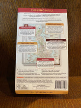 Load image into Gallery viewer, Image shows the back of a folded map with colour coded locations listing Britain&#39;s funniest, oddest, rudest place names with trivia and journeys through UK.