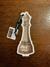 Load image into Gallery viewer, Image shows an illustrated grey chess piece flat paper pen.