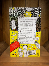 Load image into Gallery viewer, Image of the back cover of the book Mega Make and Do and Stories Too! Cover illustrations are a continuation from the front cover and surround the blurb.