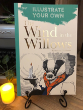 Load image into Gallery viewer, Image shows the cover of the paperback Illustrate Your Own The Wind in the Willows book.