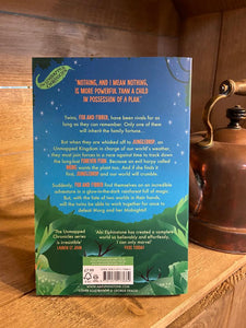 Image shows the back cover of the paperback book Jungle Drop by Abi Elphinstone