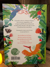 Load image into Gallery viewer, Image of the back cover of Just So Stories retold by Elli Woollard and illustrated by Maria Altes.