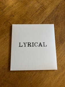 Image of the front cover of the album Lyrical written by children and young people from Grimm & Co