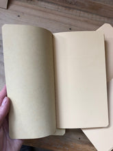 Load image into Gallery viewer, Image shows the blank kraft refill held open. 