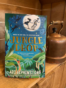 Image shows the front cover of the paperback book Jungle Drop by Abi Elphinstone