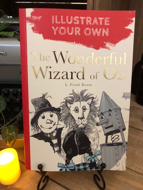 Image shows the cover of the paperback Illustrate Your Own The Wonderful Wizard of Oz book.