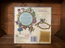 Load image into Gallery viewer, Image of the Wonderland Games White Rabbit&#39;s Scavenger Hunt. Back of box image features artwork by John Tenniel and detail of the metal keys and clues contained inside.