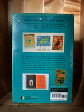 Load image into Gallery viewer, Image showing the back cover fly page of the Peter Pan MinaLima edition book. The fly page shows some of the interactive elements inside the book, including the crocodile clock, a map of Neverland and Peter&#39;s Shadow.