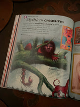 Load image into Gallery viewer, Close up detail of an illustration on a page about Mythical Creatures.