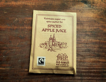 Load image into Gallery viewer, Image of the front of a kraft paper pouch of Spiced Apple Juice spices.